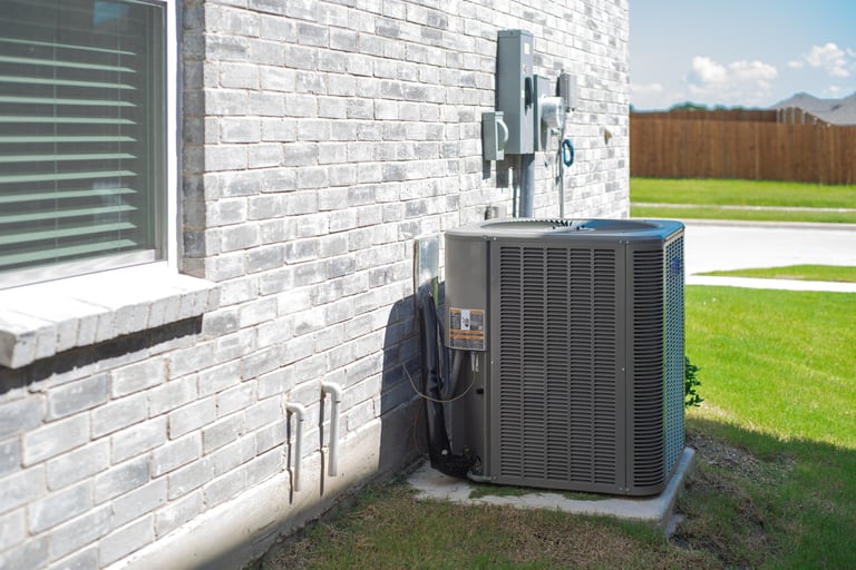 Residential home with HVAC system