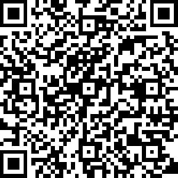 Black and white QR code square pattern with timing marks in corners for scanning